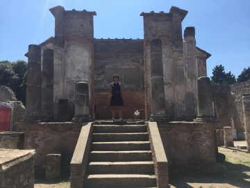 Me at the Temple of Isis in Pompeii